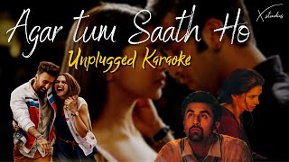 Agar Tum Saath Ho | Unplugged Karaoke  | Arijit Singh & Alka Yagnik | Tamasha