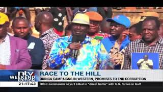 Raila campaigns in Western, promises to end corruption