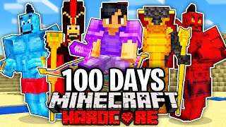 I Survived 100 Days as ALADDIN on Hardcore Minecraft.. Here's What Happened..