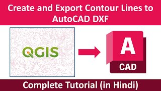 How to create and Export Contour Lines in QGIS to AutoCAD DXF