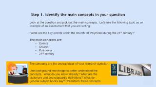 Laidlaw College Library: Developing a Search Strategy tutorial