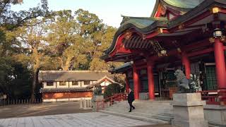 2019.02.13.07:40 西宮神社2 気温7℃　晴れ