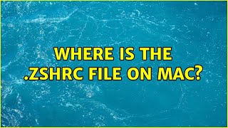 Where is the .zshrc file on Mac? (4 Solutions!!)