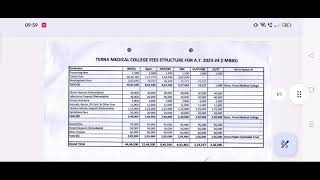 TERNA medical College fess structure 2023