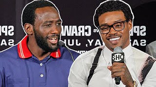HEATED ERROL SPENCE JR VS TERENCE CRAWFORD • FULL PRESS CONFERENCE & FACE OFF VIDEO