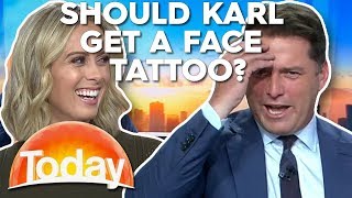 Karl inspired to get 'Bundy Rum' face tattoo | TODAY Show Australia