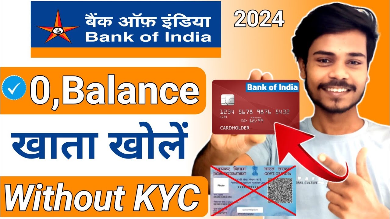 Without Video Kyc | Bank Of India Zero Balance Account Opening Online ...