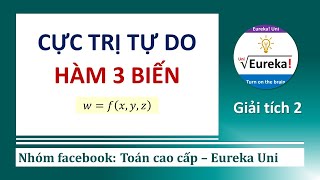 Giải tích 2 | 1.3.5 Cực trị tự do hàm 3 biến - cực trị không điều kiện