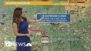 What Phoenix freeways are closed this weekend?