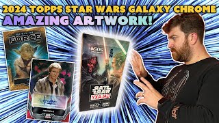 COOLEST CARDS IN THE GALAXY! | 2024 Topps Star Wars Galaxy Chrome First Look \u0026 Giveaway!