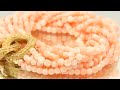 vintage angel skin coral bracelet with 18k gold snake clasp