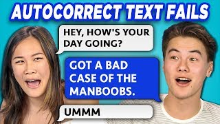 TEENS READ 10 AUTOCORRECT TEXT FAILS (REACT)
