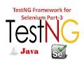 Selenium Lesson 34: TestNG Testing Framework for Selenium Part-3|Selenium Tutorial|G C Reddy|