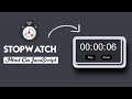 Create Stopwatch Using HTML,CSS AND JavaScript