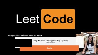 longest duplicate substring leetcode | Rabin–Karp algorithm | java solution