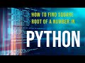 How To Find Square Root Of A Number In Python - Use Sqrt() Function