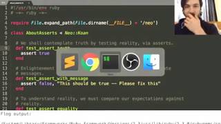 Ruby Koans Stream 1 - Asserts, Nils, & Objects