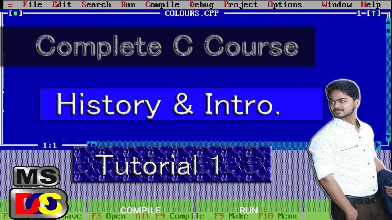 History And Intro To C || Turbo C++ Tutorial For Beginners || Turbo C++ ...