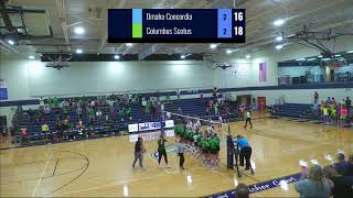 Omaha Concordia vs Columbus Scotus Volleyball with commentary 9-3-24