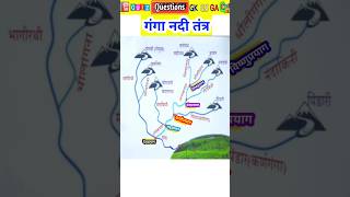 Indian Geography : गंगा नदी तंत्र | Ganga River System | पंच प्रयाग | GK tricks #shorts #shortvideo