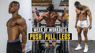 My Full Week of Workouts | PPL Routine for Building Muscle Mass!