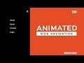 Animated Side Navigation Bar Using Html Css and Javascript