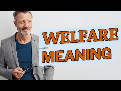 What is another word for welfare?