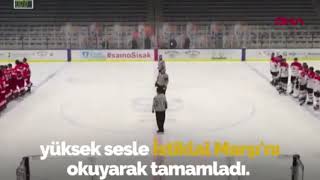 Yarıda Kesilen Milli Marşı Milli Sporcular Tamamladı