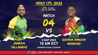 LIVE | Jamaica Tallawahs vs Guyana Amazon Warriors | CPL 2022