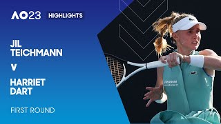 Jil Teichmann v Harriet Dart Highlights | Australian Open 2023 First Round