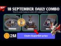 Rocky Rabbit Daily Combo 18 September | SuperSet Rocky Rabbit 18 September 🐰