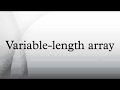 Variable-length array