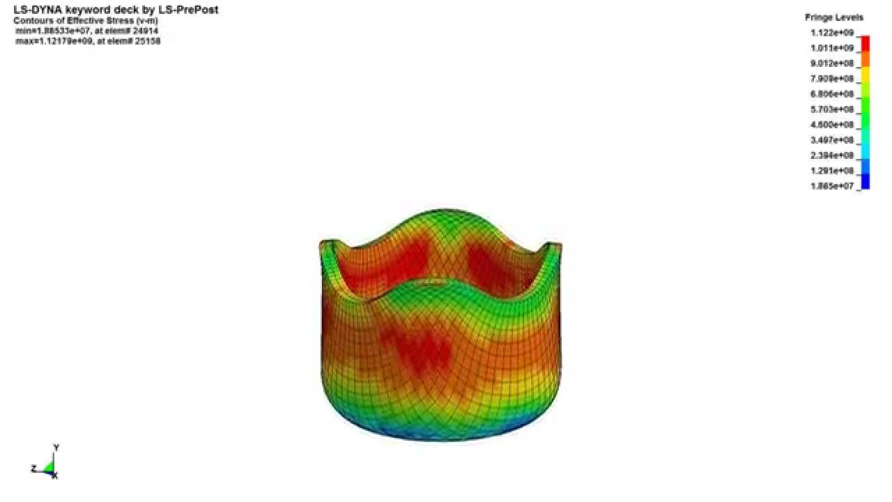 Deep Drawing Simulation With Anisotropic Ansys Ls Dyna Youtube