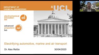 Taster Lecture: Electrifying automotive, marine and air transport