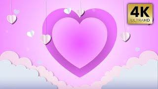 Romantic Valentine's Day Pink Motion Graphic Animation Royalty Free
