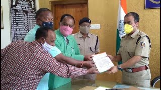 Rayagada Congress party submits a Memorandum to DGP through SP Rayagada