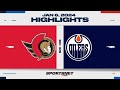 NHL Highlights | Senators vs. Oilers - January 6, 2024