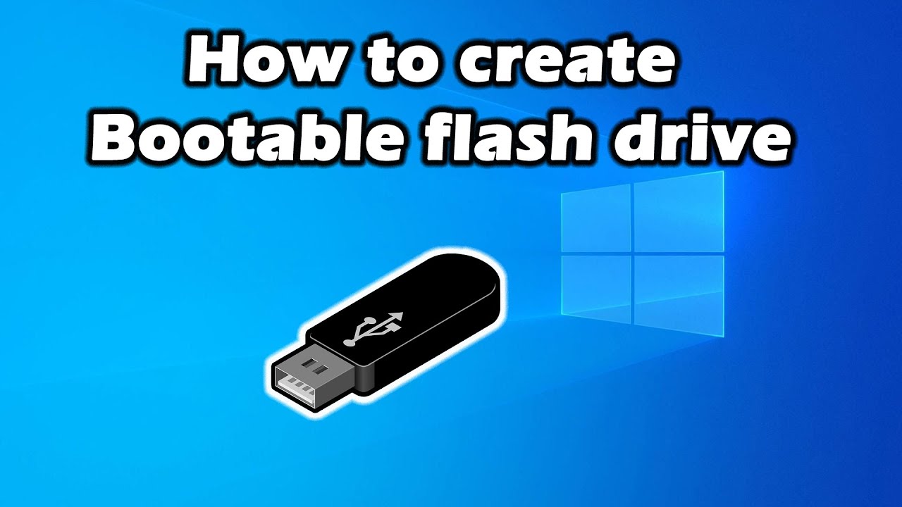 How To Create Bootable Flash Drive - YouTube