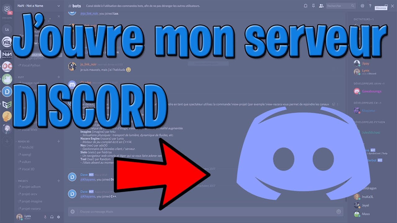 Je Vous Présente Mon Server Discord ! - YouTube