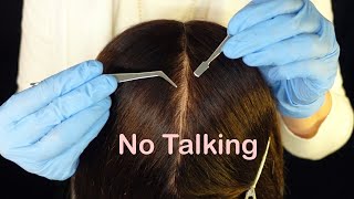 ASMR Tingly Scalp Check for Relaxation & Sleep (No Talking)