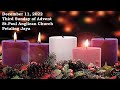 3rd Sunday of Advent (December 11, 2022)