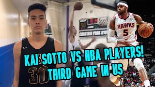 TSF Scrimmages Former NBA Pros! 7’2” Kai Sotto Drops 15 POINTS \u0026 9 REBOUNDS 🔥