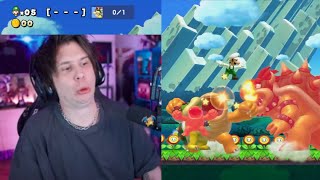 Rubius vuelve al SUFRIMIENTO de Mario Maker 2 🤡 (Exleyenda del Gaming)