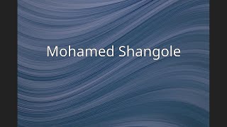 Mohamed Shangole