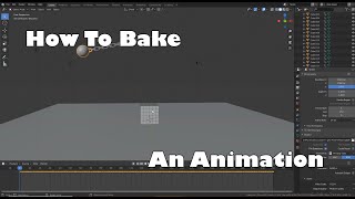 Blender - How To Bake An Animation