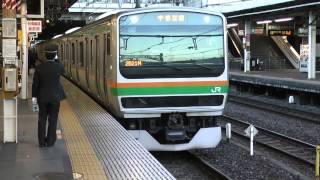 Ｅ２３１系１０００番台宇都宮線普通宇都宮行き大宮駅発車