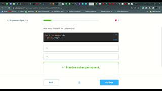 39 Al generated practice | Python Developer | Sololearn
