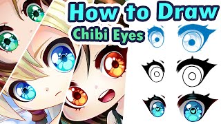 How To Draw Chibi Eyes (Step by Step) Tutorial