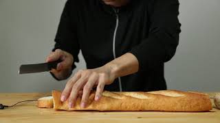 【ASMR】フランスパンをカットする音-French bread cut sound