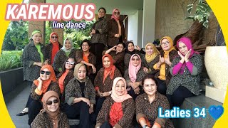 KAREMOUS line dance/ 💃by Ladies 34 💙/choreographed byJelvi Rumate